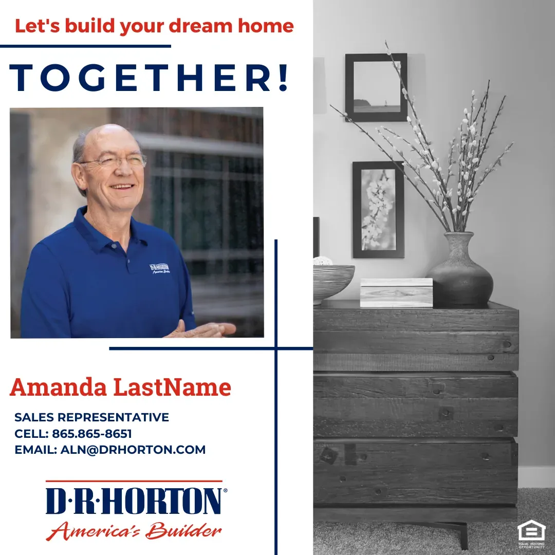 D.R. Horton "Let's build your dream home together" agent social template